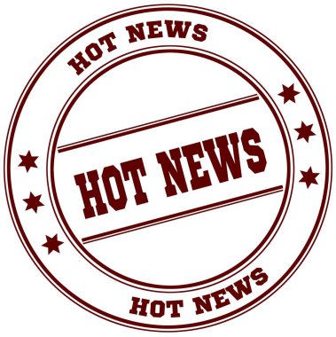 Sıcak haber basit kırmızı baskı
