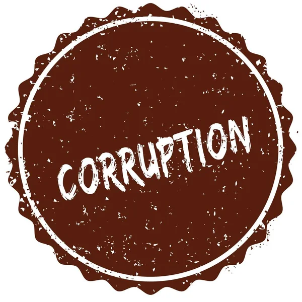 Grunge-Stempel mit dem Text Korruption innerhalb der Marke geschrieben — Stockfoto