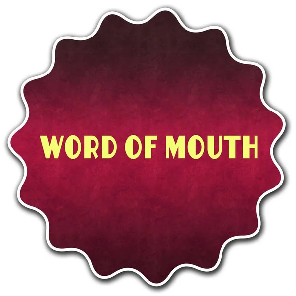 WORD OF MOUTH round badge