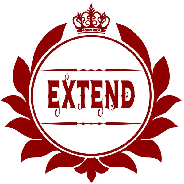 Old EXTEND red seal.
