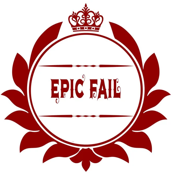 Παλιά Epic αποτύχει κόκκινο σφραγίδα. — Φωτογραφία Αρχείου