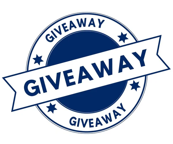 Blå Giveaway stämpel. — Stockfoto