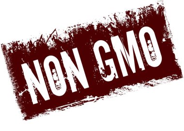 Kırmızı retro sıkıntılı arka planda olmayan GDO.