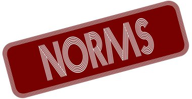 Kırmızı etiket üzerinde normları.