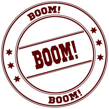 Boom basit kırmızı pul