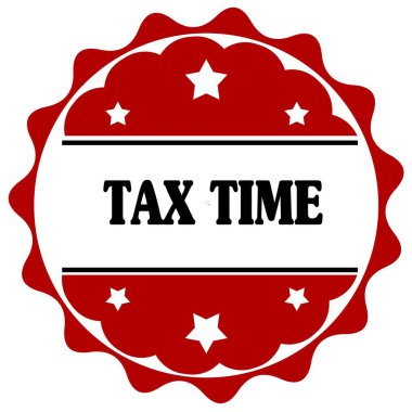 Vergi zamanı metin kırmızı etiketle.