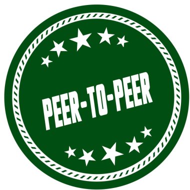 Yeşil 5 yıldızlı damga ile eş için eş .