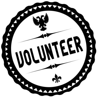 Gönüllü siyah pul.