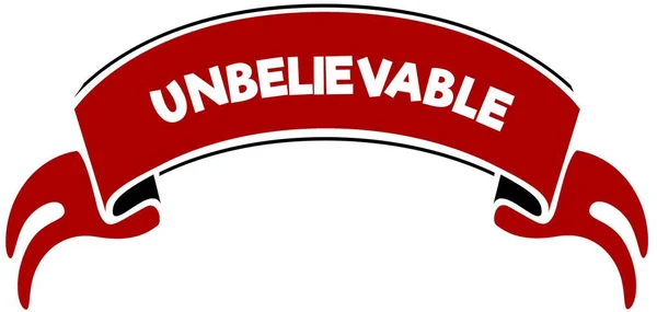 UNBELIEVABLE na faixa vermelha . — Fotografia de Stock