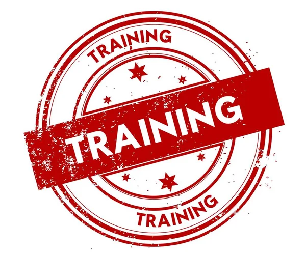 TRAINING distressed red stamp. — Stock Photo, Image