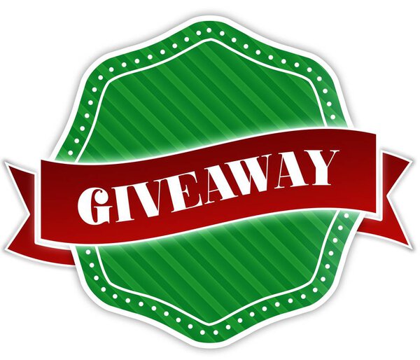 Green badge with GIVEAWAY text on red ribbon.