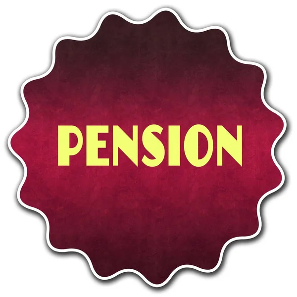 Pension στρογγυλό σήμα — Φωτογραφία Αρχείου