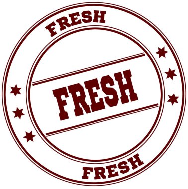 Taze basit kırmızı pul