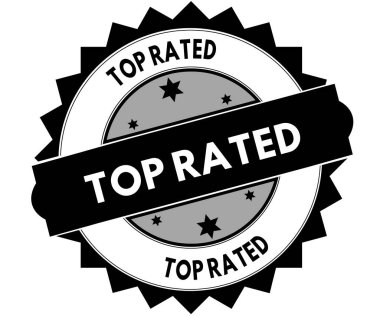 Siyah yuvarlak damga ile en beğenilen metin.