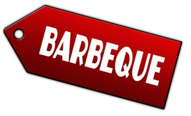 Kırmızı Barbekü etiket.