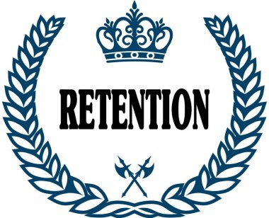 Mavi defne saklama metin ile mühür.