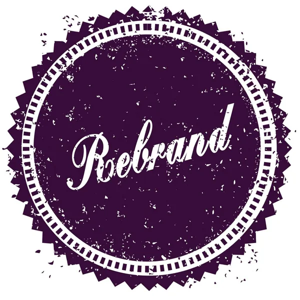Sello afligido REBRAND púrpura —  Fotos de Stock
