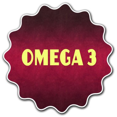 Omega 3 yuvarlak rozeti