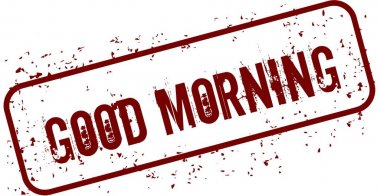 Günaydın grunge damga sıkıntılı.