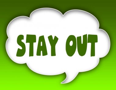 Konuşma bulut grafik iletilerini kal Yürüt. Yeşil arka plan.