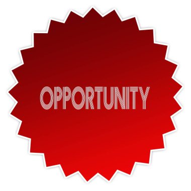 Kırmızı etiket etiket fırsat.