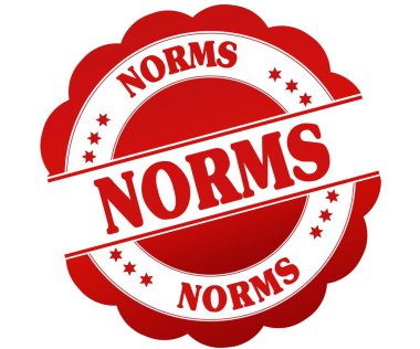 Lastik damgası normları kırmızı yuvarlak