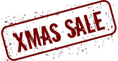 Sıkıntılı Xmas Satılık grunge damgası.