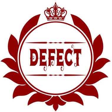 Eski kusur kırmızı mühür.