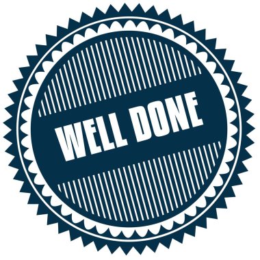 Mavi etiket Aferin yuvarlak.