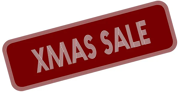 Weihnachtsverkauf auf rotem Etikett. — Stockfoto