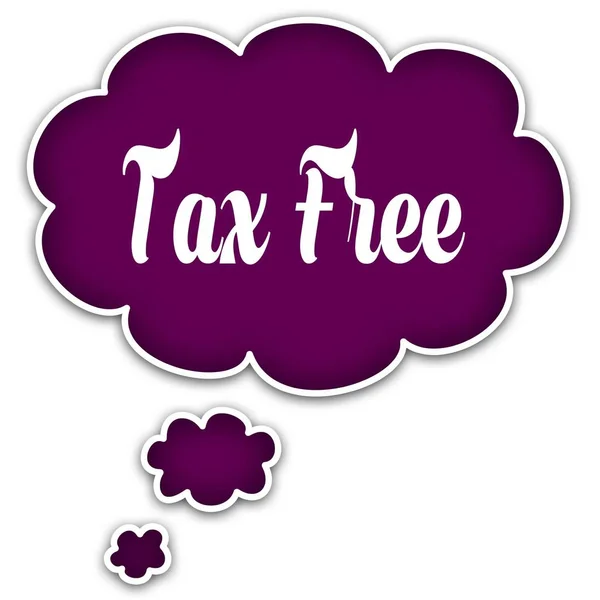 Tax Free magenta gondoltam felhő. — Stock Fotó