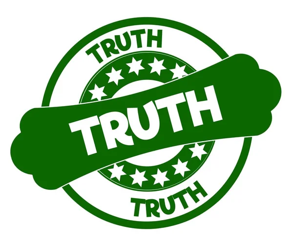 TRUTH green stamp. — Stock Photo, Image