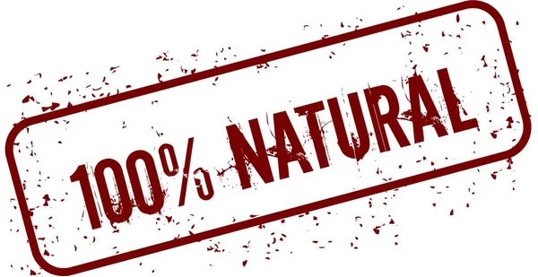 Verontruste 100 procent natuurlijke grunge stempel. — Stockfoto