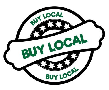 Siyah ve yeşil yerel pul satın.