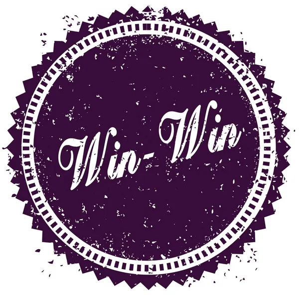 Фіолетова марка WIN WIN — стокове фото