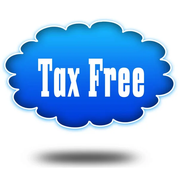 Messaggi di testo TAX FREE su nuvole blu in bilico . — Foto Stock