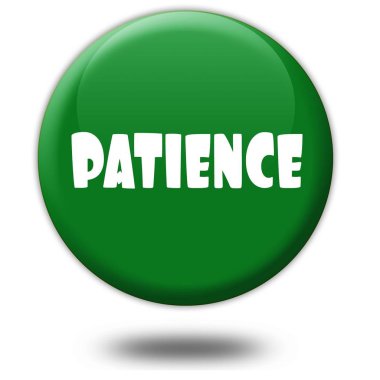 Sabır yeşil 3d düğmesini.