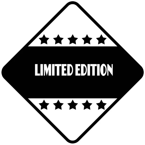 Limited Edition op black diamond gevormde sticker etiket. — Stockfoto