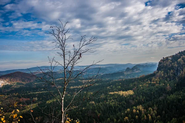 Landschaft im Nationalpark Sächsische Schweiz — Stockfoto