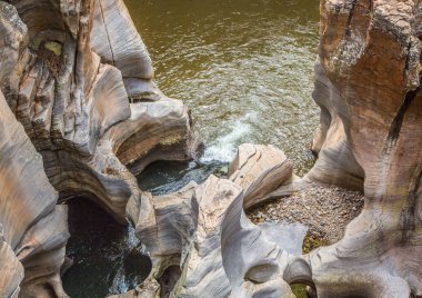 Blyde River Canyon Bourkes şans çukurlara manzaraya