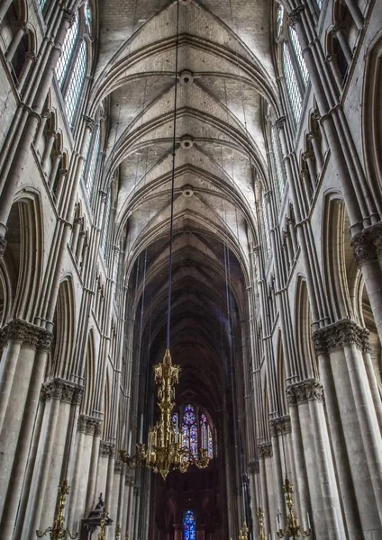 Backview da Catedral Notre Dame na Ile de la Cite em P — Fotografia de Stock