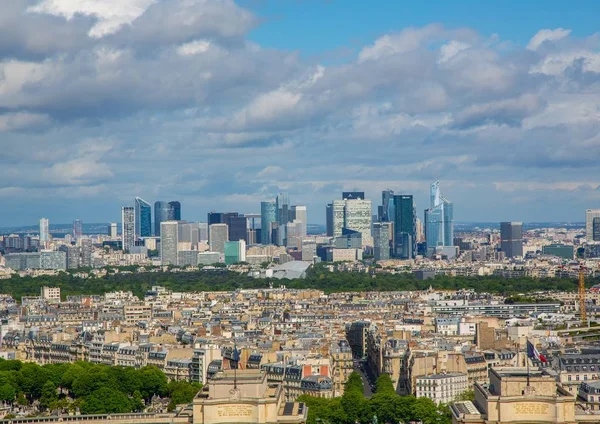 Luftaufnahme der Verteidigung von Paris — Stockfoto