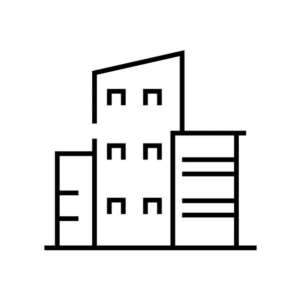 Blocks line icon, concept sign, outline vector illustration, linear symbol. — Stockvektor