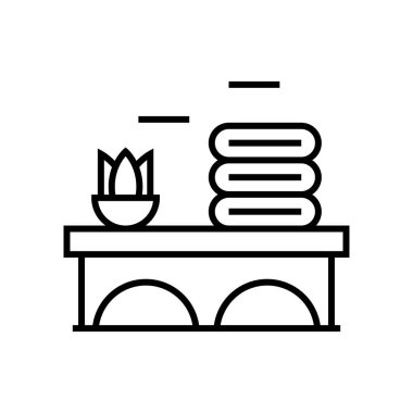 Aromatheraphy line icon, concept sign, outline vector illustration, linear symbol.