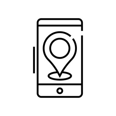 App guide line icon, concept sign, outline vector illustration, linear symbol.