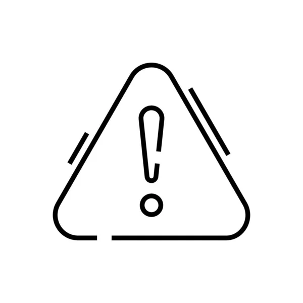 Alert line icon, concept sign, outline vector illustration, linear symbol. — Stockvektor