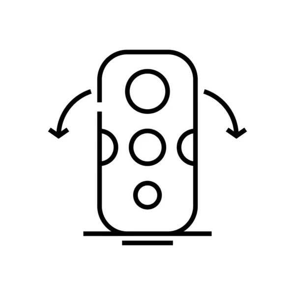 Icono de línea de equipo de boxeo, signo de concepto, ilustración de vectores de contorno, símbolo lineal . — Vector de stock