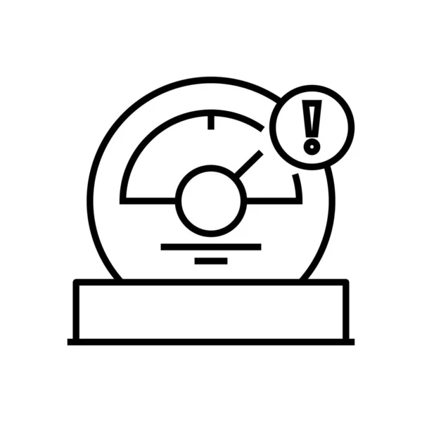 Equilibrio gadget icona della linea, segno concettuale, illustrazione vettoriale contorno, simbolo lineare . — Vettoriale Stock