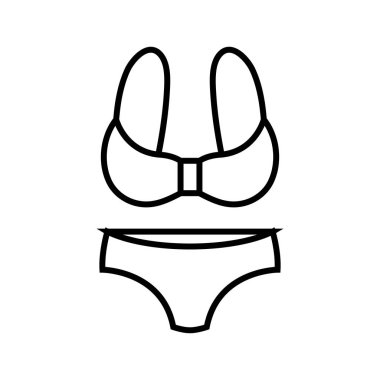 Bikini line icon, concept sign, outline vector illustration, linear symbol.