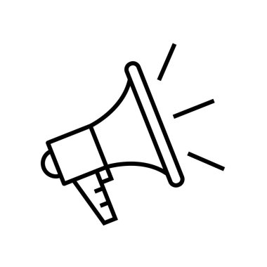 Announcement line icon, concept sign, outline vector illustration, linear symbol.